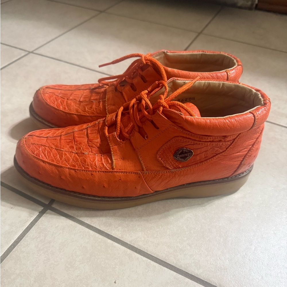 OSTRICH AND ALLIGATOR TENNIS SHOES